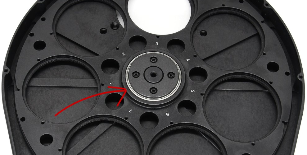 astroasis oasis filter wheel oversized bearing