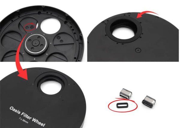 Light leak is a thing of the past with the Oasis Filter Wheel.