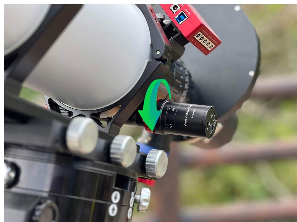 astroasis rose electronic focuser on a large refractor